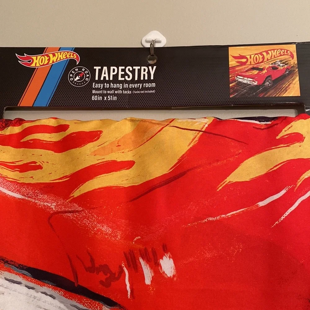 Hot Wheels Tapestry Wall Decor